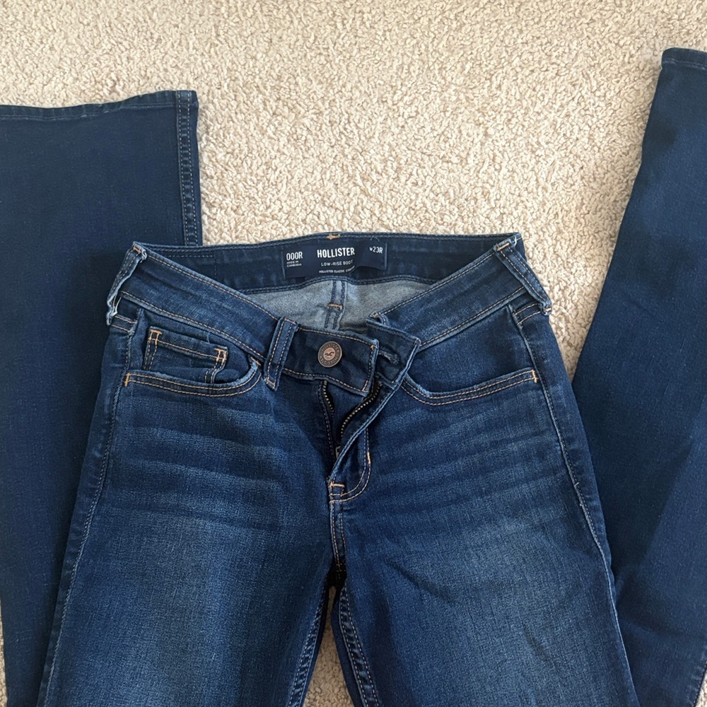 Hollister Women's Dark Blue Skinny Jeans